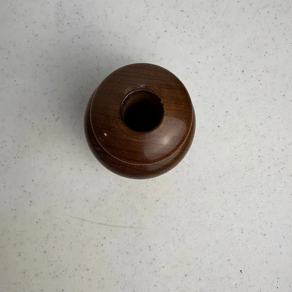 Beaudette's Oregon Myrtlewood Bud Vase Handcrafted Wood Decor Coquille Oregon